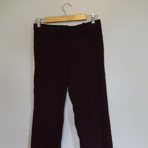 Ann Taylor Size 0 Maroon Straight Leg Pants